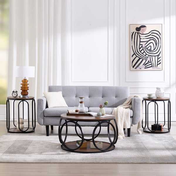 Machin coffee table, Brown MDF