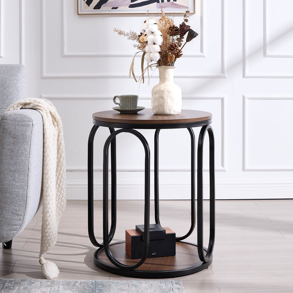 Machin side table, Brown MDF