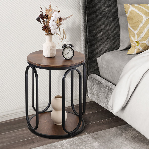 Machin side table, Brown MDF