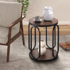 Machin side table, Brown MDF
