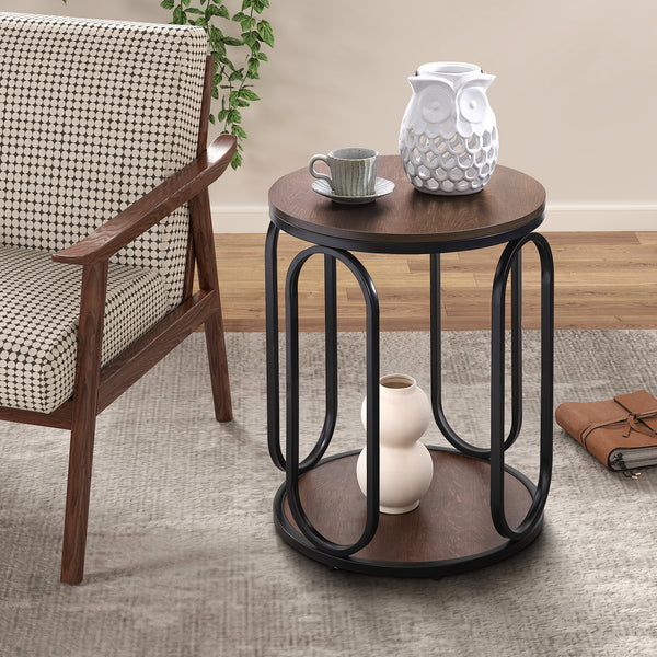 Machin side table, Brown MDF
