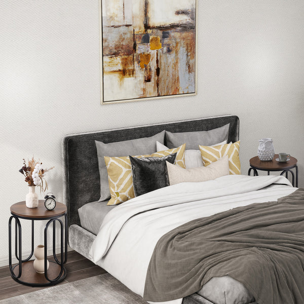 Machin side table, Brown MDF