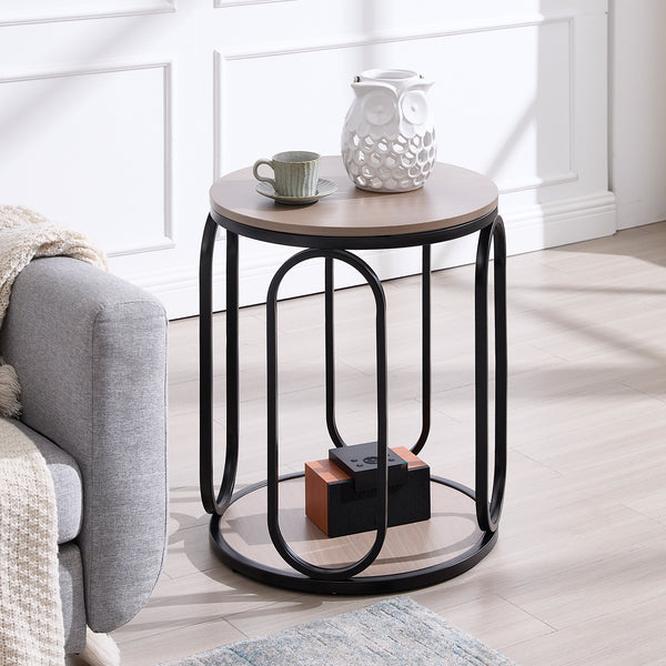 Machin side table, Greige MDF