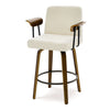Malvasia Counter Stool in Beige Fiano Fabric