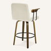Malvasia Counter Stool in Beige Fiano Fabric