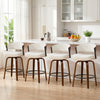 Malvina Counter Stool in Beige Grzi Fabric