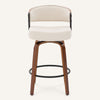 Malvina Counter Stool in Beige Grzi Fabric
