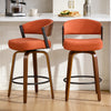 Malvina Counter Stool in Orange Grzi Fabric