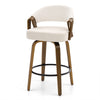 Malvina II Counter Stool in Beige Grzi Fabric