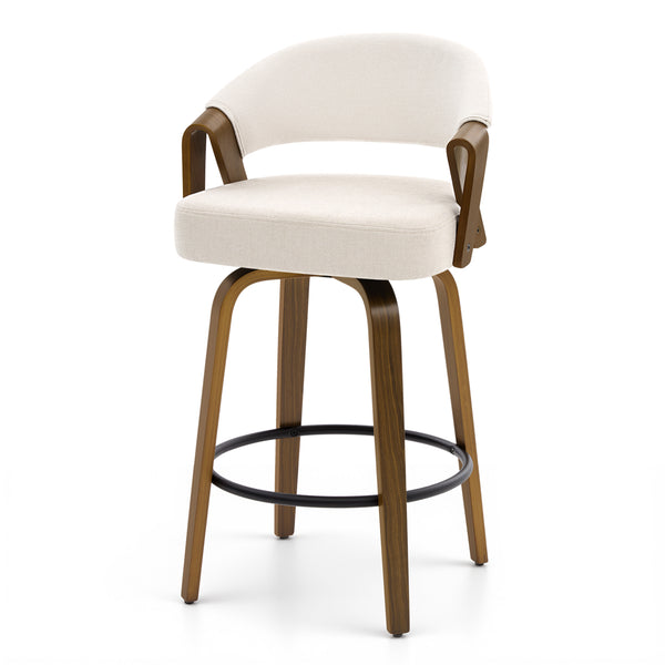 Malvina II Counter Stool in Beige Grzi Fabric