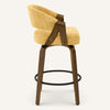 Malvina II Counter Stool in Yellow Silencio Fabric