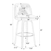 Medina bar stool bar height dimensions