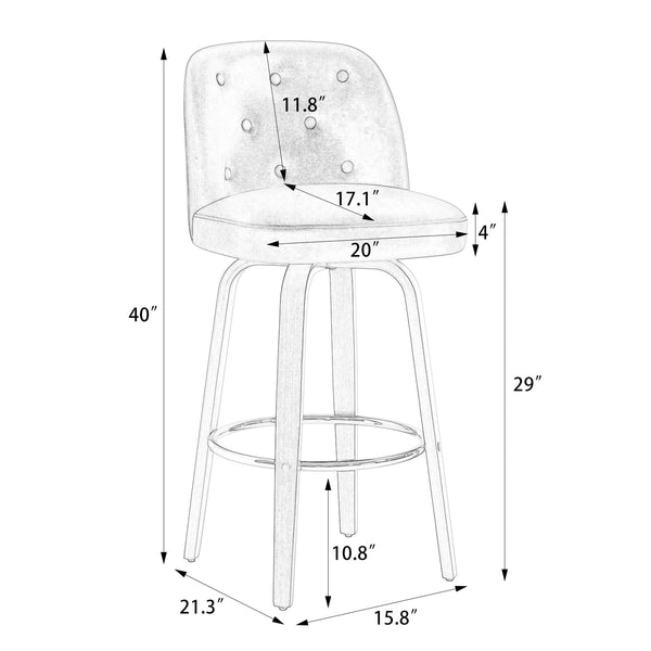 Medina bar stool bar height dimensions