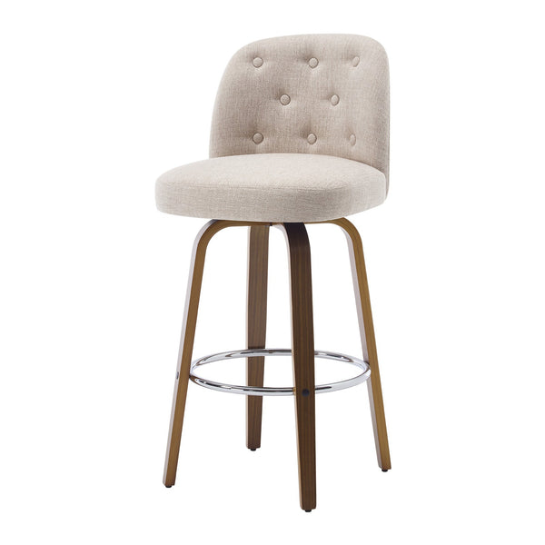 Medina bar stool, Brown Bena Fabric/Bar Height
