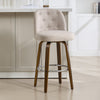 Medina bar stool, Brown Bena Fabric/Bar Height