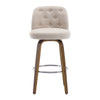 Medina bar stool, Brown Bena Fabric/Bar Height