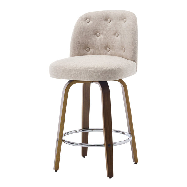 Medina bar stool, Brown Bena Fabric/Counter Height