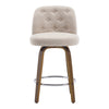 Medina bar stool, Brown Bena Fabric/Counter Height