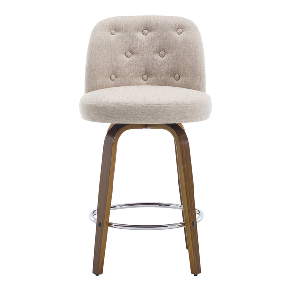 Medina bar stool, Brown Bena Fabric/Counter Height