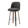 Medina bar stool, Charcoal Sarma Leather/Bar Height