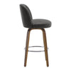 Medina bar stool, Charcoal Sarma Leather/Bar Height