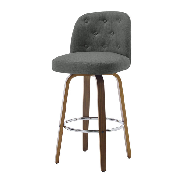 Medina bar stool, Gray Bena Fabric/Bar Height