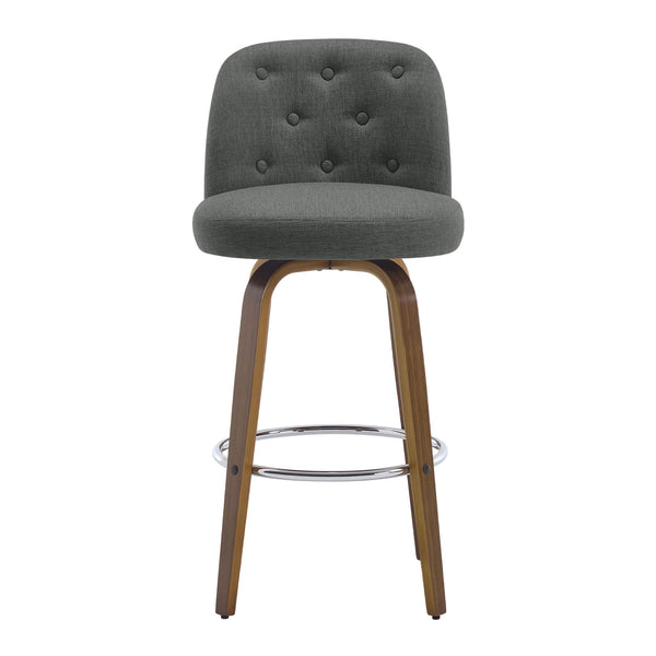 Medina bar stool, Gray Bena Fabric/Bar Height