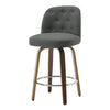 Medina bar stool, Gray Bena Fabric/Counter Height
