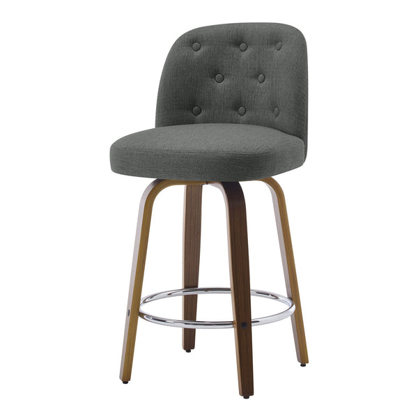 Medina bar stool, Gray Bena Fabric/Counter Height