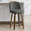 Medina bar stool, Gray Bena Fabric/Counter Height
