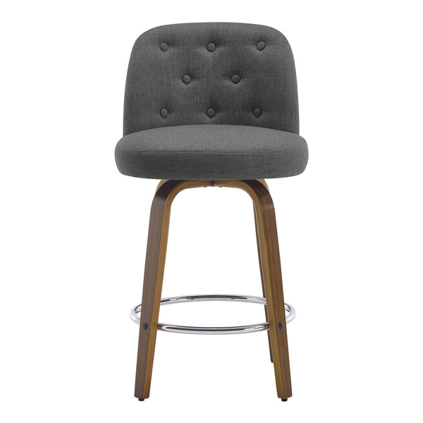 Medina bar stool, Gray Bena Fabric/Counter Height