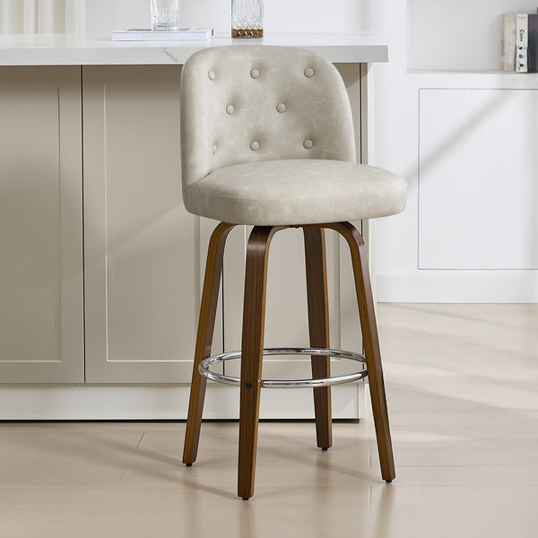 Medina bar stool, Moonlight Sarma Leather/Bar Height
