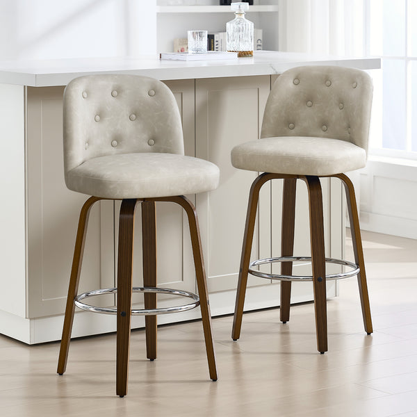 Medina bar stool, Moonlight Sarma Leather/Bar Height