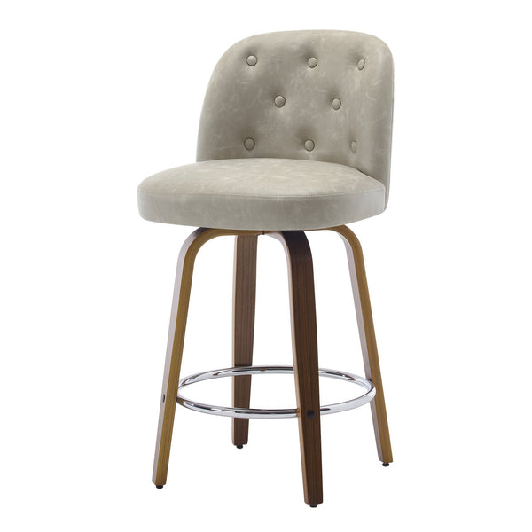 Medina bar stool, Moonlight Sarma Leather/Counter Height