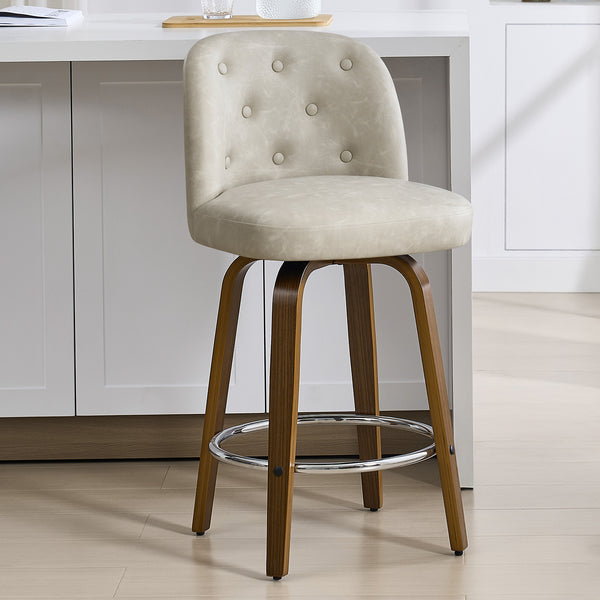Medina bar stool, Moonlight Sarma Leather/Counter Height