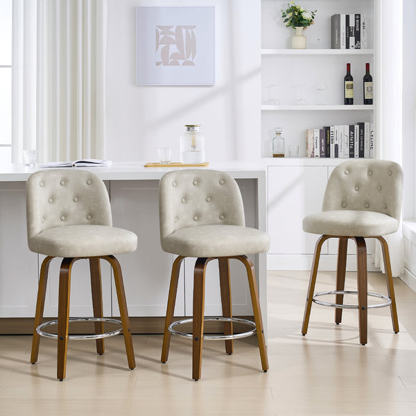 Medina bar stool, Moonlight Sarma Leather/Counter Height