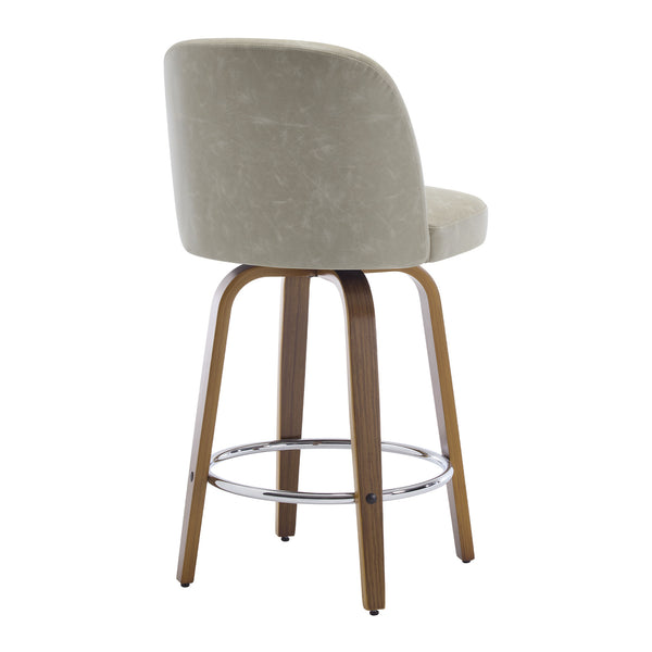 Medina bar stool, Moonlight Sarma Leather/Counter Height