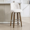 Medina bar stool, White Bena Fabric/Bar Height