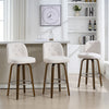 Medina bar stool, White Bena Fabric/Bar Height