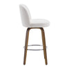 Medina bar stool, White Bena Fabric/Bar Height