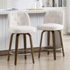 Medina bar stool, White Bena Fabric/Counter Height