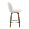 Medina bar stool, White Bena Fabric/Counter Height