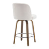 Medina bar stool, White Bena Fabric/Counter Height