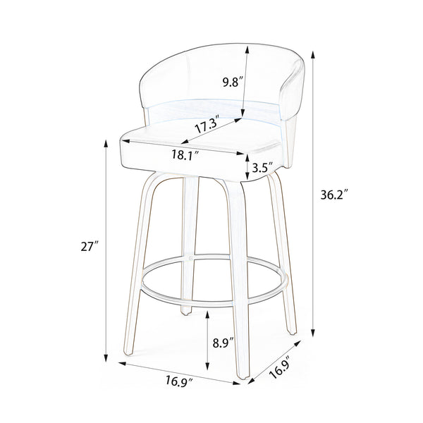 Meleyi Counter Stool Dimensions