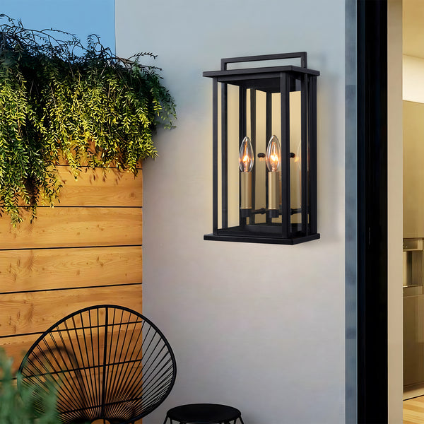 Millot outdoor wall light, Black