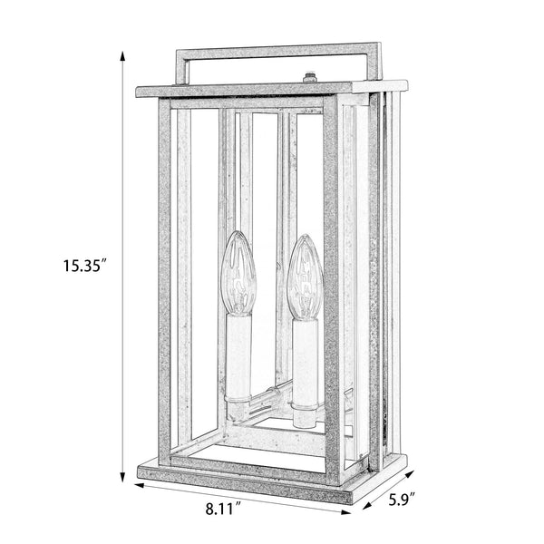 Millot outdoor wall light dimensions