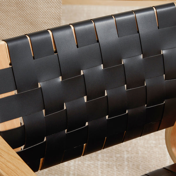 Monastic dining chair, Black Dicar Leather