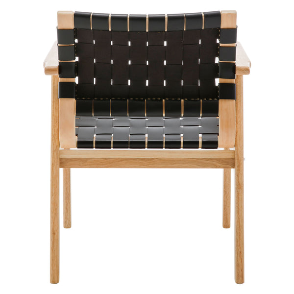 Monastic dining chair, Black Dicar Leather