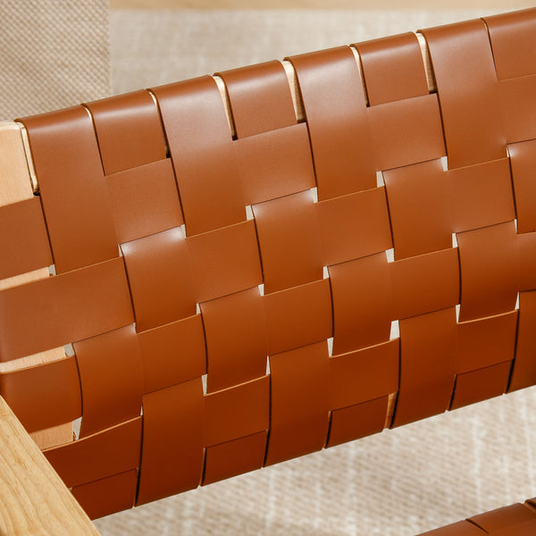 Monastic dining chair, Brown Dicar Leather