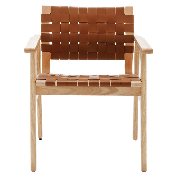 Monastic dining chair, Brown Dicar Leather